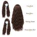 Mildiso 26 Long Curly Brown Wig for Women with Bangs - Natural Cute Hairstyle for Daily, Party & Halloween (M062BR) - Buy Online on GoSupps.com