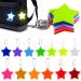 Children reflectors set 13 star reflectors children trailers for backpack school bags security reflector reflector supporters Reflecting keychain for bicycle run (white orange etc.)