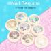 Nail Art Sequins Easy To Apply Nail Art Decoration Bright And Beautiful Easy To Carry Wonderful Nail Art Salon Shop for Home - Buy Online on GoSupps.com