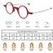 2 Pack Portable Folding Round Frame Reading Glasses for Men Women Anti Blue Light Reader with Keychain Bag Compact(Grandeur:2.0x) - Buy Online on GoSupps.com