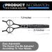 Jason Professional 7 Thinning Scissors for Dogs & Cats | Ergonomic Black Fur Chunker Scissors | 50 Teeth Japanese 440C Steel - Buy Online on GoSupps.com