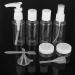 Auxsooul 9-Piece Leak-Proof Travel Bottles Set | Refillable 50ml Containers for Cosmetics | Transparent & Airline Approved - Buy Online on GoSupps.com