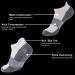 FOOTPLUS Copper Compression Arch Support Socks 6 Pairs - White & Black - L/XL - Buy Online on GoSupps.com