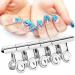 Nail Extension Clips - 5pcs Stainless Steel Silver C Curve Nail Art Accessories for Perfect Extensions - Buy Online on GoSupps.com