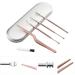 Healeved Ear Wax Removal Kit - 5 Pcs Earwax Remover Set in Rose Gold 14x1cm - Buy Online on GoSupps.com