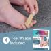 Toe Separators for Overlapping Toes & Bunions - Reusable Fabric Buddy Wraps for Big Toe Alignment & Hammertoe Correction - 4 Count (Beige - Buy Online on GoSupps.com