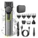 Tyatocepy Wireless Rechargeable Hair Trimmer and Beard Trimmer for Men Adjustable Beard Trimmer with 4 Limiting Combs Easy Installation