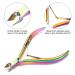 12-Piece Cuticle Nippers and Ingrown Nail Kit - Nail Cleaner, File, Pusher, Peeler Scraper for Fingernail and Toenail Manicure - Rainbow - Buy Online on GoSupps.com