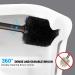 2 Pack Bronze Toilet Brushes with Extra Long Handle and Covered Holder - Buy Online on GoSupps.com