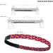 Women's Workout Sweatbands - Non Slip Athletic Headbands for Running - Moisture Wicking - Pack of 4 - Buy Online on GoSupps.com
