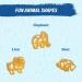 Chuster Animal Shaped Pasta Noodles - Kids Fun Zoo Animals Enriched Shapes - 3-Pack (12oz) Bulk - Vegan, Non-GMO, Kosher Pareve - Cooks in 10 Minutes - Buy Online on GoSupps.com