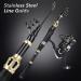 PLUSINNO Telescopic Fishing Rod and Reel Combo 2.4m | Saltwater Freshwater Kit with Carrier Case - Buy Online on GoSupps.com