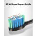 6-Pack Black MySmile Electric Toothbrush Replacement Heads - Buy Online on GoSupps.com