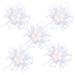 5 Flower Hair Clips Bridal Hairstyle Accessories Wedding Party Beach Accessories and Hair Accessories Ivory White