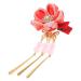 Kimono Clips - Japanese Hair Accessories Kanzashi Hairpins & Jewelry in Red | Perfect for Elegant Hairstyles - Buy Online on GoSupps.com