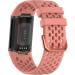 TopPerfekt Sport Bands for Fitbit Charge 5 - Adjustable Breathable Silicone Replacement Band - Orange Pink - Women Men - Buy Online on GoSupps.com