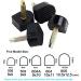 60PCS High Heel Replacement Tips Kit - Black 5 Sizes by Meiso - Stiletto Repair Heel Caps for Shoe Restoration - Buy Online on GoSupps.com
