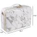 Deayou Large 3-Layer Travel Make-Up Case Portable Marble Cosmetic Bag with Adjustable Partition & Shoulder Strap for Professionals - Buy Online on GoSupps.com