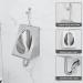304 Stainless Steel urinals Induction Wall-Mounted Drainage Public Toilet urinals Square Wall-Mounted Men's urinals Bathroom Accessories for Homes Hotels Schools - Buy Online on GoSupps.com
