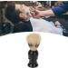 Ankroyu Men's Shaving Brush - Portable Wooden Handle Curved Design Foam Barn Cleaning Tool - Perfect for Home Salon - Buy Online on GoSupps.com