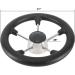 DasMarine 11 5-Spoke Stainless Steel Boat Steering Wheel - 25 Degree Dish, 3/4 Shaft - Black PU Foam Grip - No Knob - Buy Online on GoSupps.com