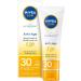 Nivea Sun UV face Q10 Anti-Age sun protection with SPF 30 (50 ml) moisturizing facial sunscreen anti-wrinkle sunscreen with protection against UVA/UVB rays 50 ml (1 Pack) LSF 30