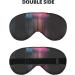 Colorful Rainbow Eye Mask - Soft Adjustable Nighttime Sleep Mask for Men & Women - Comfortable Black Design - Buy Online on GoSupps.com