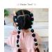 100Pcs Seamless Cotton Hair Ties for Toddler Girls - No Damage Ponytail Holders - 1 Inch Diameter - Blue - Buy Online on GoSupps.com