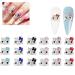18Pcs Alloy Kitty Nail Charms Shinny Kawaii Nail Rhinestones Silver Jewelry Kit Nail Crystal Nail Decorations Cartoon Nail for Hair Clips Refrigerator Magnets Dress Up and Phone Cases 18 pcs Kitty