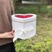BBJWRAPS Heart Shaped Flower Box with Lid - Luxury Paper Mache Gift Box for Florist Deliveries - 9x8x6.5 inches (White) - Buy Online on GoSupps.com