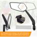 Arkham HD Bike Mirror - Extra Large Real Glass Impact-Resistant Universal Left Handlebar Mirror for E-Bikes & Bicycles (21-25.4mm) - Buy Online on GoSupps.com