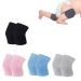 dinghaole 4 Pairs Baby Crawling Anti-Slip Knee Pads - Unisex Toddler Knee Protectors for Safety Walking - Soft & Breathable Baby Knee Pads for Comfortable Crawling