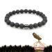 Quit Smoking Bracelet Triple Mens Power Therapeutic Bracelet Anti Anxiety Bracelet for Men. Volcanic Rock