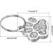 PATIKIL Animal Dog Cat Paw Print Pendants 6 Pcs Crystal Footprint Dog Cat Paw Prints Pendants for DIY Necklace Bracelet Enamel Jewelry Making Silver Tone - Buy Online on GoSupps.com