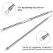 HudiMsat Blackhead Remover Pimple Comedone Extractor Tool Acne Removal Kit Zit Removing for Risk Free Nose Face Skin with Case 4PCS silvery - Buy Online on GoSupps.com