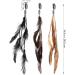 Oenothera 6 Pieces 3 Feather Hair Clips Indian Feather Headband Hippie Boho Headpiece for Women and Girls - Buy Online on GoSupps.com