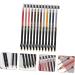 LALAFINA 12pcs Lip Liner Eyeliner Black Eyebrow Pencil Lip Line Pencil Long Lasting Eyebrow Pencil Filler - Buy Online on GoSupps.com
