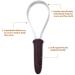 Dual-Sided Shedding Blade for All Dog Coat Types - Stainless Steel De-Shedding Tool with Soft Touch Grip - Burgundy - Buy Online on GoSupps.com