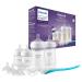 Philips Avent Baby Bottle Newborn Gift Set - 4 Baby Milk Bottles 2 Extra Nipples Ultra-Soft Pacifier and Bottle Brush Babies Aged 0-12 Months+ (Model SCD838/13) Giftset with 4 bottles 4 Teats Soother & Brush
