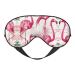 Flamingos On White Sleep Mask-Adjustable Breathable Fashionable Eye Mask for A Comfortable Sleep Experience