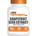 BulkSupplements.com Grapefruit Seed Capsules - Herbal Supplements Grapefruit Seed Supplements - Vegan 2 Capsules per Serving (500mg) 360 Count (Pack of 1)