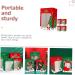 SKISUNO Party Container 5pcs Paper Goodie Bags Paper Candy Bag Containers for Xmas Storage Bags Handheld Party Bag 30x20cm Red - Buy Online on GoSupps.com