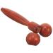 Minkissy wood double ball massage device skin care Tools Neck massage device eyes manual scooter eye care massage scooter facial beauty scooter face roller eye massage roller roller roller