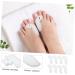 INOOMP Curly Gel Separator Thumb Protector - 4 Pairs | Bunion Spreaders & Stretchers | Silicone Spacer Dilator - White 7x3.5cm - Buy Online on GoSupps.com
