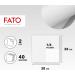 Fato Disposable Paper Napkins - 40 Pack Soft & Gentle 2-Layer White Napkins 38x38 cm FSC Certified 100% Pure Cellulose - Buy Online on GoSupps.com