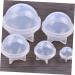 4 Pcs Silicone Sphere DIY Jewelry Casting Molds Mini Glasses for Dolls Jewelry Bead Mold Sphere Resin Mold Candy Molds Silicone Resin Ball Casting Mold Spherical Crafts Whitex2pcs 5CMx2pcs - Buy Online on GoSupps.com