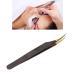 Professional Stainless Steel Finch Eyelash Tweezers - Ergonomic Portable & Curved for False Lashes - Perfect for Beauticians & At-Home Use - Buy Online on GoSupps.com