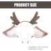 Lurrose Womens Headbands Deer Antlers Headband Hair Hoop: Reindeer Fawn Costume Headband with Ears Animal Ear Headdress Forest Woodland Animal Headpiece Jungle Animals - Buy Online on GoSupps.com