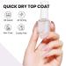 MIZHSE Clear Top Coat Nail Polish - Quick Dry Non-Gel High Shine Glossy Finish for DIY Manicure - 0.5 fl oz (15 ml) - Perfect for Home Use - Buy Online on GoSupps.com
