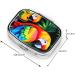 Shop Cute Colored Parrot 2 Compartment Pill Case - Small Travel Pill Organizer & Purse Gift - Buy Online on GoSupps.com
